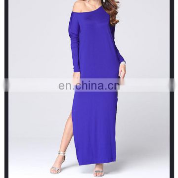 Purple soft material modal cotton dress for woman