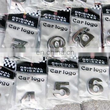 English letters car Chrome badge