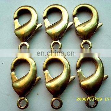High quality metal fish snap hook metal claw lobster clasp for bracelets