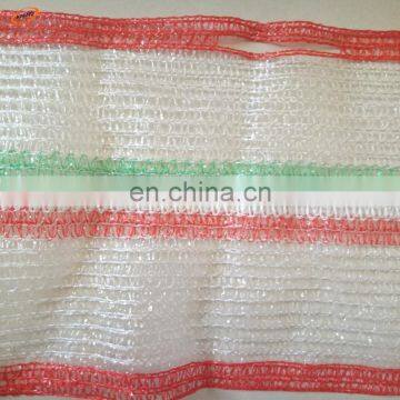 45*75cm vegetable knitted plastic raschel mesh bag in roll for sale