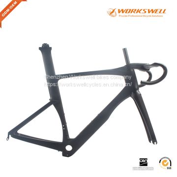 road bicycle time trial caron frame oem painting carbon frameset with UD /