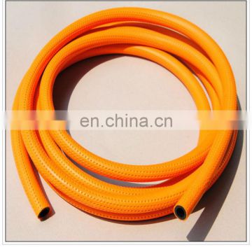 Orange PVC LPG Gas Pipe Hose, Plastic PVC propane Gas Pipe,Gas Cooking Grill Connection Hose