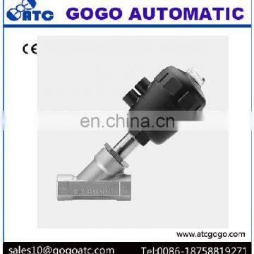 two-way angle seat valve 45 degree angle bracket