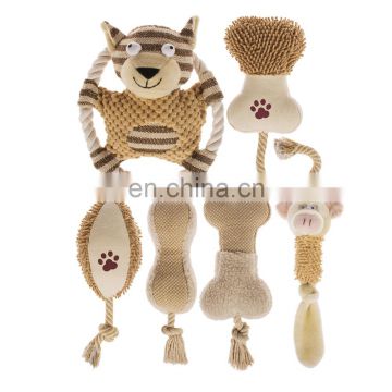 Wholesale Eco Friendly Custom Squeaker Organic Private Label Designer Pack Set Small  Handmade Stuffed Pet Dog Plush Toy
