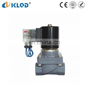 CPVC Material 1/2 Size DC24V Alkali Solenoid Valve 24V