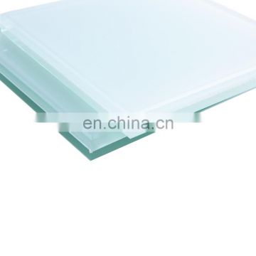 laminated glass with acid etched obscure laminated glass