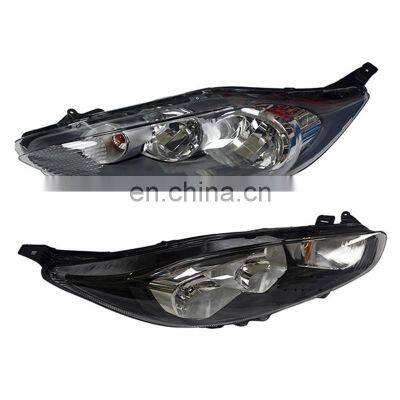 Halogen  xenon led Headlamp headlight for fiesta body kit black bottom 2013 2014 2015