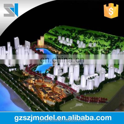 Miniature city planning model for project bidding , resin architecture model building