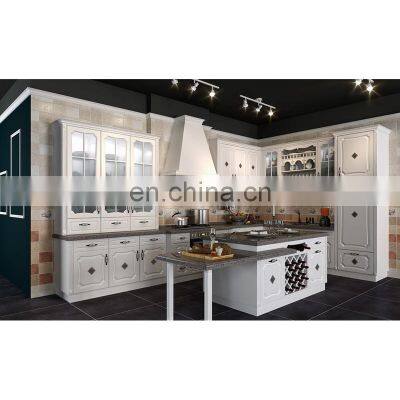 CBMMART European Style Modular Modern White PVC Kitchen Cabinet
