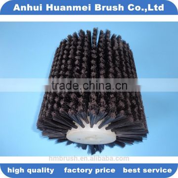 Roller polish brush with steel wire