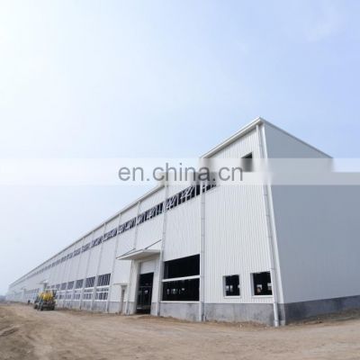 Logistic Storage Steel Structure Building Workshop With Decoration Fiberglass Panel