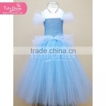 Free shipping new light blue cinderella kids dress for party/school/dance /birthday