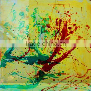 Glass Abstract Painting Hotel Decorative Item