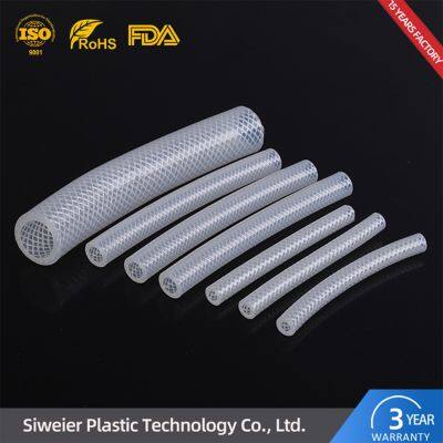 Manufacturers Supply Smooth Thickness Uniform Pressure Reinforced Silicone Braided Tube