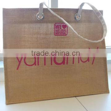 2013 Fashion promotion printing jute tote shopper bag