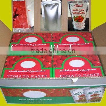 50g sachet tomato paste in standing pouch