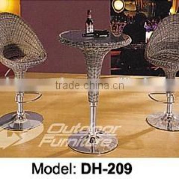 Outdoor Wicker Furniture Garden Rattan Dining Bar Table and Chairs