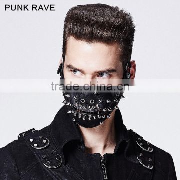 S-160 newest design Punk Rave gothic man rivet mask