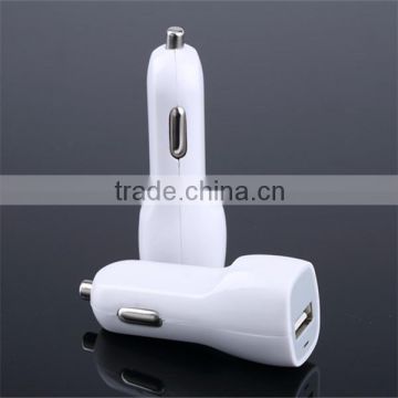 First rate OEM 5V 1A duckbilled portable dual port usb car charger power bank for iphone 5 samsung smartphone