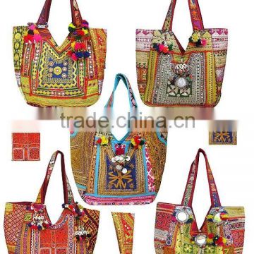 Wholesale lots Banjara Bag Patchwork Bag, Tribal Bag, Gypsy Bag, Ethnic Boho, Tote Antique Bags, Authentic Designer bags, India