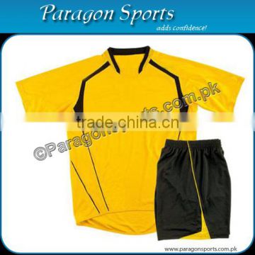 Yellow and Black Soccer Uniform