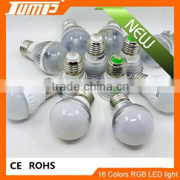 Factory directly sale IR remote control E27 16 colors 3w rgb led spot light