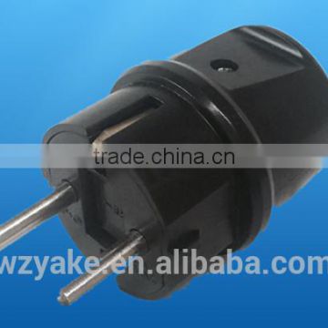 (YK322) 2 round pins European style water proof plug