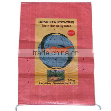 Vietnam Reusable Plain pp woven bag for package of potato