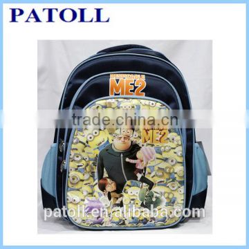 New style despicable me minion school backpack