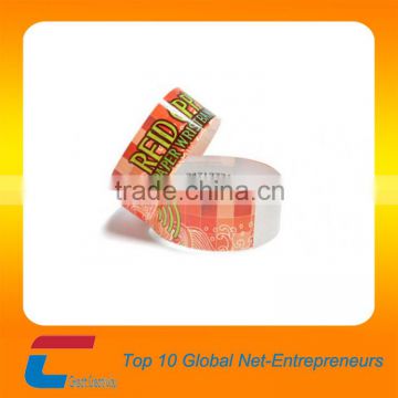 Popular for event One time use Inkjet Printing RFID Paper Wristband