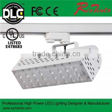 CE Rosh 2, 3, 4 wires adjustable black /white housing led track lights ,led rail light 70w