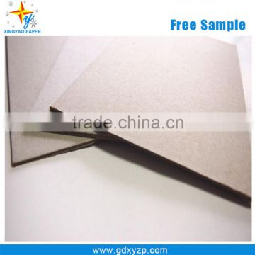 Recycled pressed cardboard/ customized laminated grey chipboard sheets
