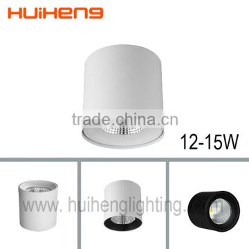 Cylinder high brightness cob surface downlight 12w 15w