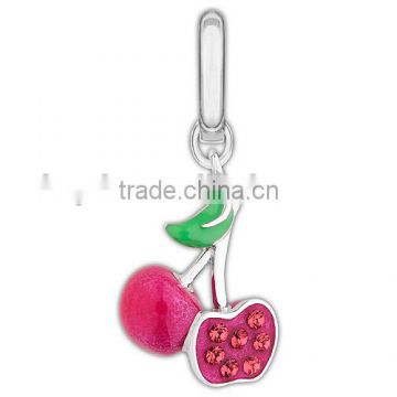 Cute series key chains/fruit key chain/alloy key chains cherry