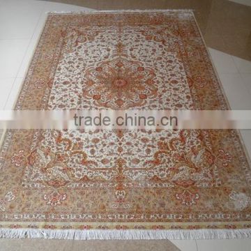 Woolen silk carpet
