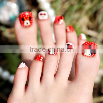 Flash new design popular decoration nails art toe nail sticker for party