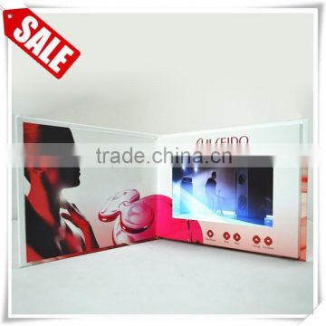 7 inch HD Digital Touch Screen OEM advertising invitation video card
