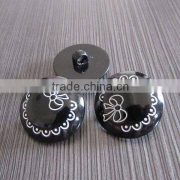 Flower plastic button for garment