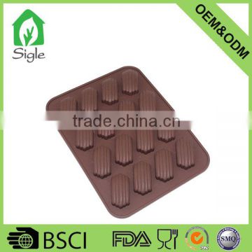 OEM ODM 12 holes silicone chocolate mold mould ice cube tray