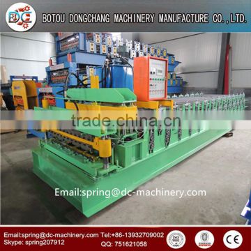High speed hydraulic motor drive color steel trapezoid roof roll forming machine