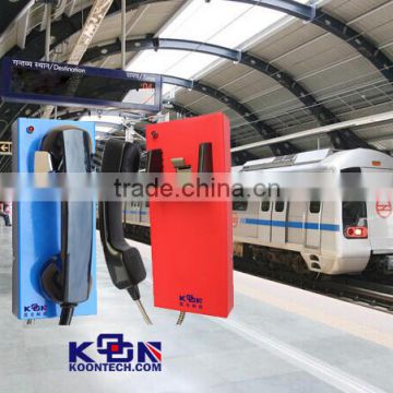 Public phone KNZD-14 auto dial NO buttons emergency telephone Highway call box, Railway, metro