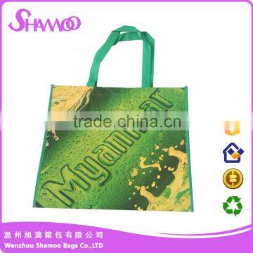 custom advertising full printing non woven shopping bag