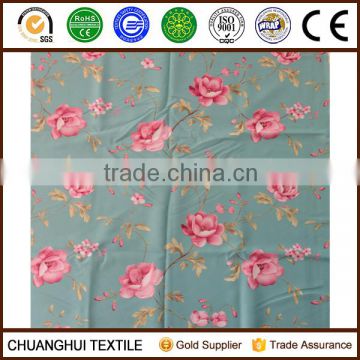 2016 new arrival beautiful flower pattern printed blackout fabric