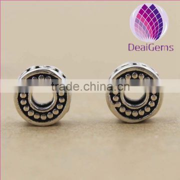 8.5x4.6mm Thai Silver Spacer Beads Jewelry Finding