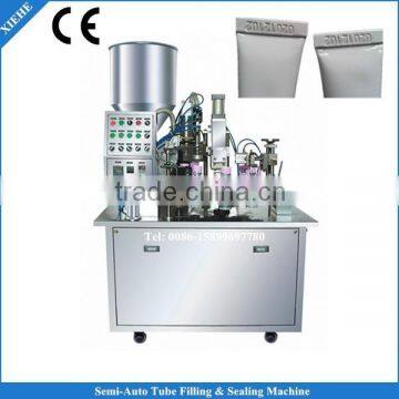 semi automatic toothpaste filling and sealing machine