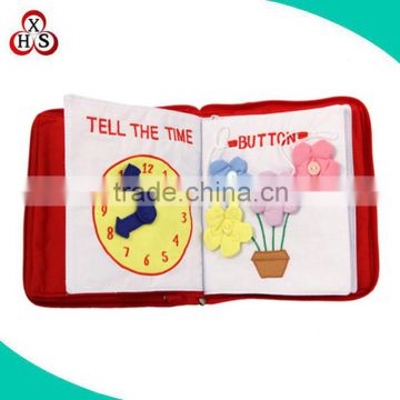 plush toy factory custom educational toy book cloth book for baby