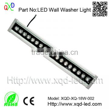 Wholesale color changing high quality RGB 18w led wall washer for outdoor use