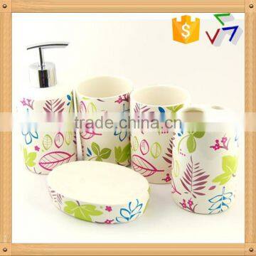 5pcs ceramic bathroom set