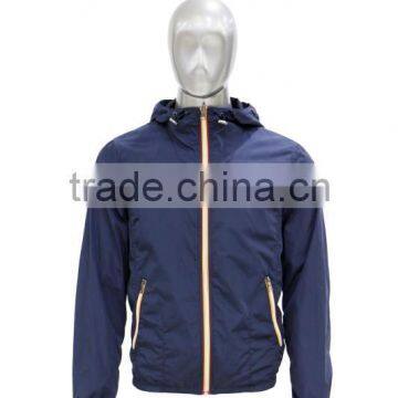 MEN K-WAY COLOR ZIPPER DESIGN JACKET