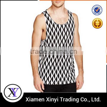Promotion printed white mens tank top picture